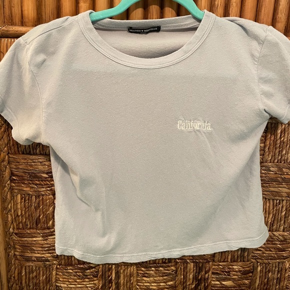Iight blue BRANDY MELVILLE crop T